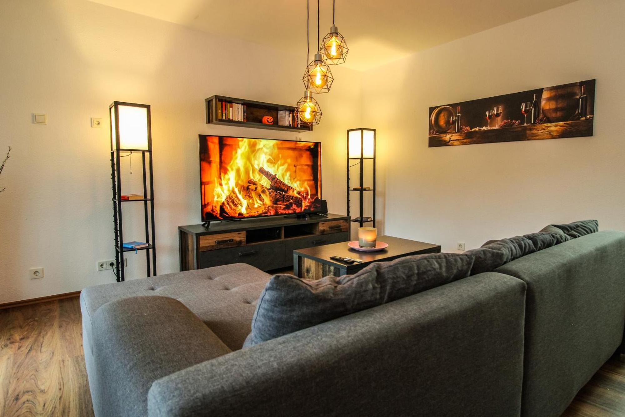 Moderne Sky Netflix Terrasse Burgblick Boxspringbett Waschtrockner * Bullay